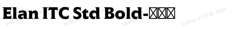 Elan ITC Std Bold字体转换